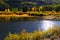 Scenic lake in San Juan mountains