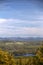 Scenic lakes and houses seen from Swedish mountain Stor-Sandberget