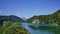 Scenic landscape of the Alpsee near Neuschwanstein Castle, Bavaria, Germany