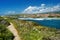 Scenic landscape of the coast of Sardinia