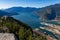 Scenic landscape of the Howe Sound in Squamish