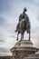 Scenic landscape of the monument statue Vittorio Emanuele II dominating Rome