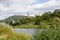 A scenic landscape with the Mosel river near Kobern-Gondorf