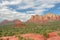 Scenic Landscape of the Red Rock Mountain Overlooking Sedona, Arizona