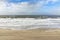 Scenic landscape in Sylt with ocean, dune and empty beach