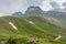 Scenic landscape view in mountains of Durmitor, Montenegro