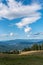 Scenic landscape view from a mountaintop in north eastern Washington state, USA