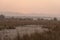 Scenic landscape view of Ramganga River and mountains at dhikala zone of corbett national park or tiger reserve uttarakhand india