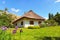 Scenic landscape view of typical clay house in Pereyaslav-Khmelnitsky Museum of Folk Architecture and Life