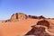 Scenic Landscape Wadi Rum Desert, Jordan in Summer