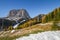 Scenic Langkofel-Sasso lungo mountain in Val Gardena in italian South Tirol