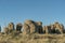 Scenic lanscape at  the city of Rocks state park in New Mexico