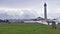 Scenic Leca Lighthouse against the cloudy sky in Portugal