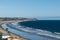 Scenic Malibu vista in winter, California