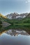 Scenic Maroon Bells Summer Reflection Landscape