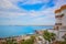 Scenic Mazatlan sea promenade El Malecon with ocean lookouts and scenic landscapes