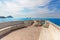 Scenic Mazatlan sea promenade El Malecon with ocean lookouts and scenic landscapes