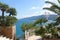 Scenic mediterranean view from a terrace to the sea