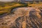 Scenic Middle Earth adventure time at the Mud Volcanoes in Romania