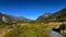 Scenic mountain landscape along Kea Point Track in Aoraki Mount Cook National Park