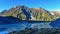 Scenic mountain landscape along Kea Point Track in Aoraki Mount Cook National Park