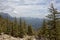 Scenic mountain landscape. Relict forest of Lebanon cedar. Lycian Way, Turkey