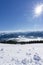 Scenic mountain panorama during wintertime in Salzburg Alps, Austria, Europe. View from Rossbrand mountain.