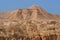 Scenic mountain in stone desert