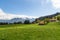 Scenic mountain view in the Chiemgau alps