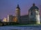 Scenic nightscape of renaissance castle in Krasiczyn, Podkarpackie voivodeship, Poland