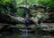 Scenic Ohio State Park Waterfall Landscape