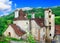 Scenic old villages of France ,Dordogne