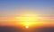 Scenic orange sunset sky background