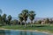 Scenic Palm Desert resort vista, California
