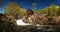 Scenic panorama of Crystal Mill in Colorado