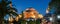 Scenic panorama of the Hagia Sophia at night, Istanbul, Turkey