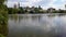 Scenic panorama of Novodevichy convent, Moscow, Russia