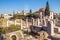 Scenic panorama of the Roman Agora, Athens, Greece