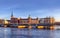 Scenic panorama of Stockholm