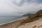 Scenic panoramic aerial Point Mugu vista from the top of the Sand Dune, California