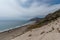 Scenic panoramic aerial Point Mugu vista from the top of the Sand Dune, California