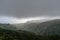 Scenic panoramic aerial view of the Maui north shore from the Waihee Ridge trail in early morning