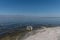Scenic panoramic Salton Sea shoreline vista, California