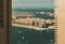 Scenic panoramic view of Palm Jumeirah in Dubai,