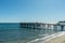 Scenic Paradise Cove pier vista in Malibu, Southern California