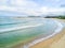 Scenic pastel beach views to Mossy Point Australia