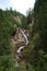 Scenic path around Groppensteinschlucht waterfalls area