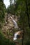 Scenic path around Groppensteinschlucht waterfalls area