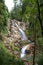 Scenic path around Groppensteinschlucht waterfalls area