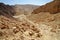 Scenic path descending into the desert valley, Israel